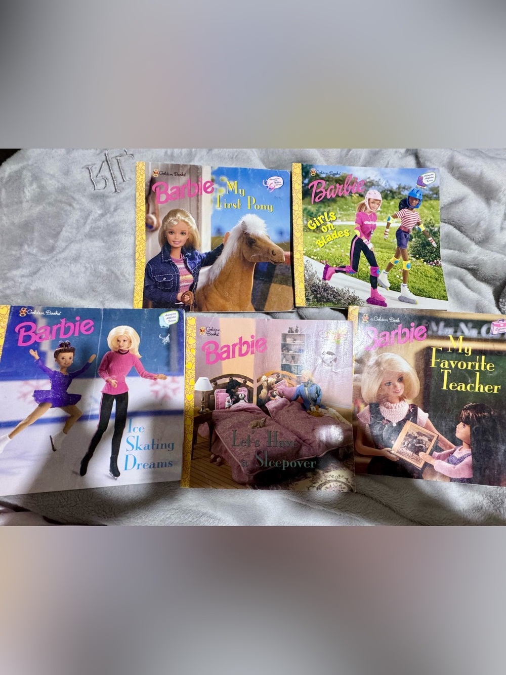 Vintage Barbie Golden Books Lot of 5 - Special Edition Career & Athlete Series
